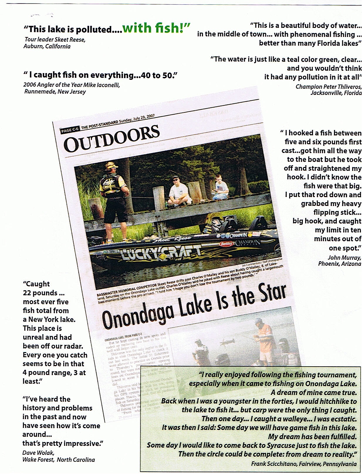 Onondaga lake fishing